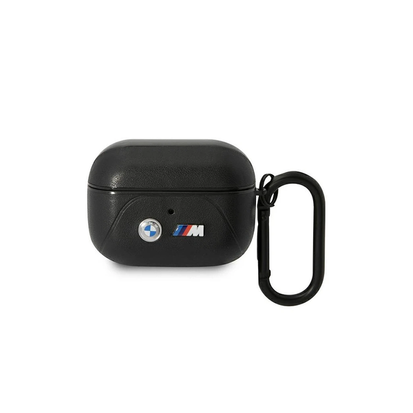 BMW BMAP22PVTK AirPods Pro készülékhez tok bőr Curved Line fekete