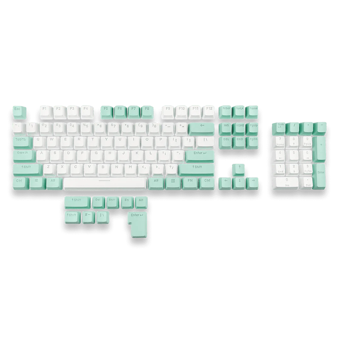 Mountain Mineral PBT Keycap szett - Aquamarine A (113 db) (MG-EVAC-MTN-KEYCAP-PBT-AQUAMAR)