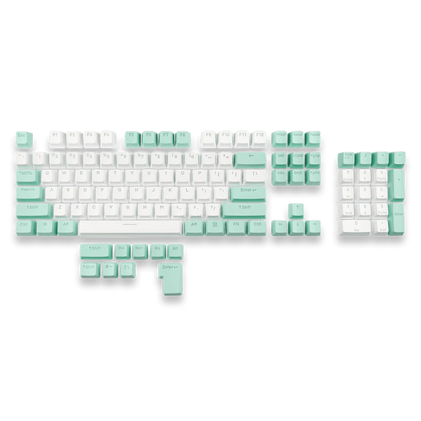 Mountain Mineral PBT Keycap szett - Aquamarine A (113 db)