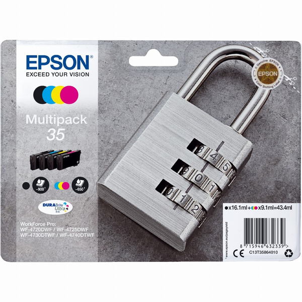 Epson T3586 35 CMYK DURABrite Ultra мастилено пакет
