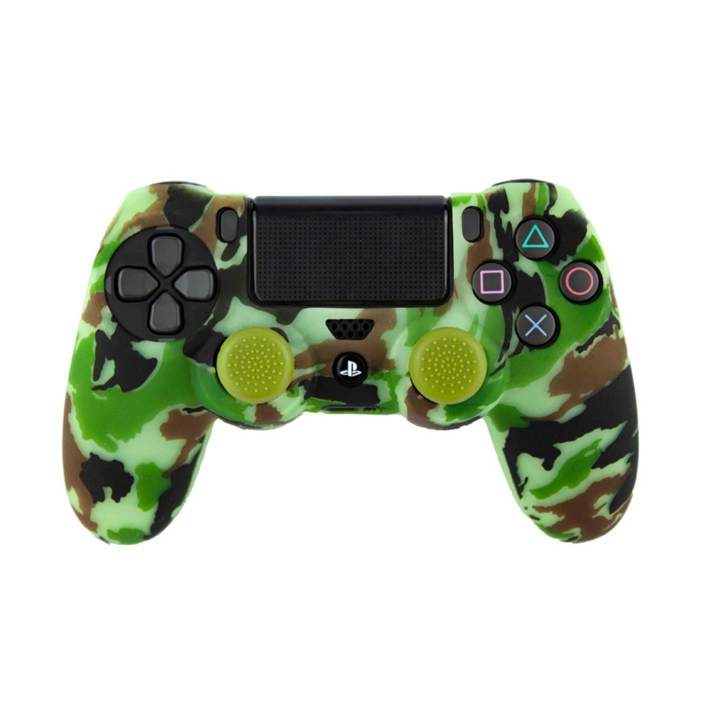 FR-TEC Woodland PS4 kontroller gumiborítás és analóg kupak terepmintás (FT0019) (FT0019)