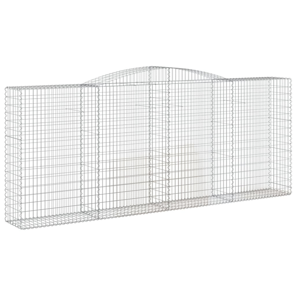 íves horganyzott vas gabion kosár 400x50x160/180 cm