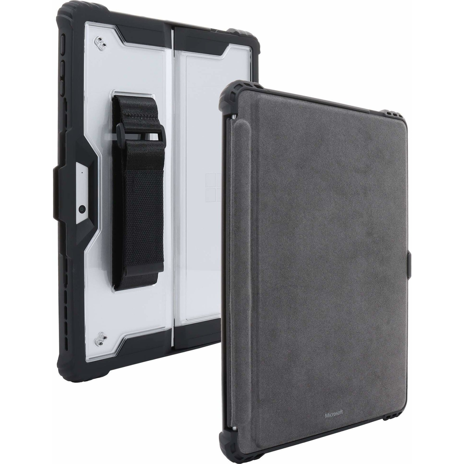 JT Berlin Handstrap Case fĂĽr Surface Pro 9/10/11 schwarz/transparent (30003)