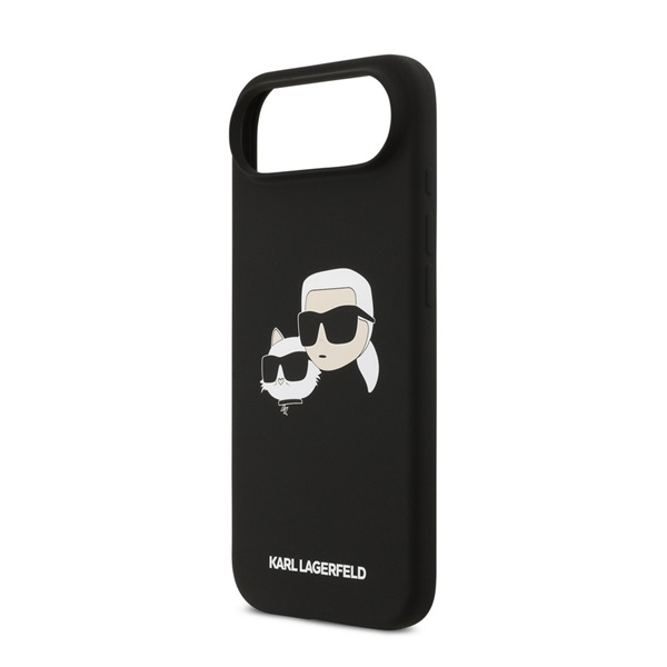 CG MOBILE KARL LAGERFELD LIQUID SILICONE DOUBLE HEADS MAGSAFE szilikon telefonvédő (ütésállóság, MagSafe) FEKETE Apple iPhone Air (KLHMP17MSKCHPPLK)