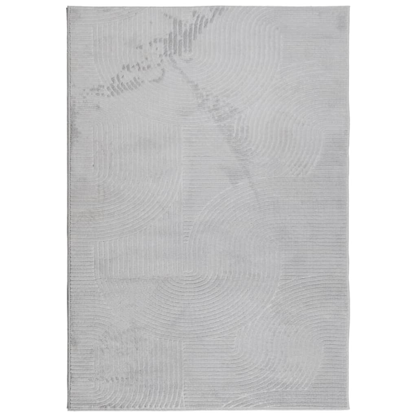 Covor "IZA" aspect scandinav, cu fire scurte, gri, 160x230 cm