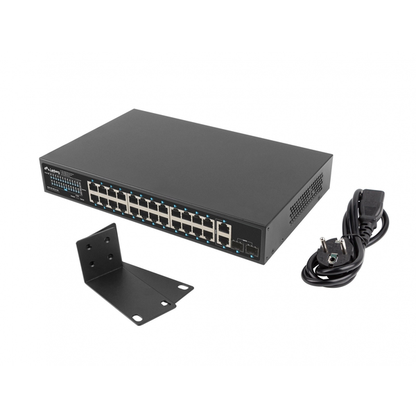 Lanberg RSGE-24P-2GE-2S-36 Gigabit POE Switch