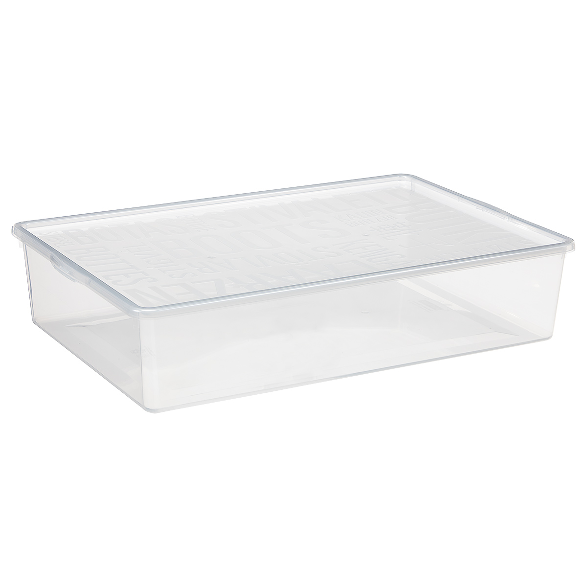 Iris Basic Shoebox Műanyag Tárolódoboz Tető nélküli 19,5L - Átlátszó (19840800 -L)