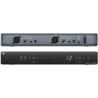 Sennheiser XSW 1-825 Dual-E Vezeték nélküli mikrofon készlet Átviteli mód:Rádiójel vezérlésű Csíptetővel XLR Rádiójel vezérlésű (508267) (508267)