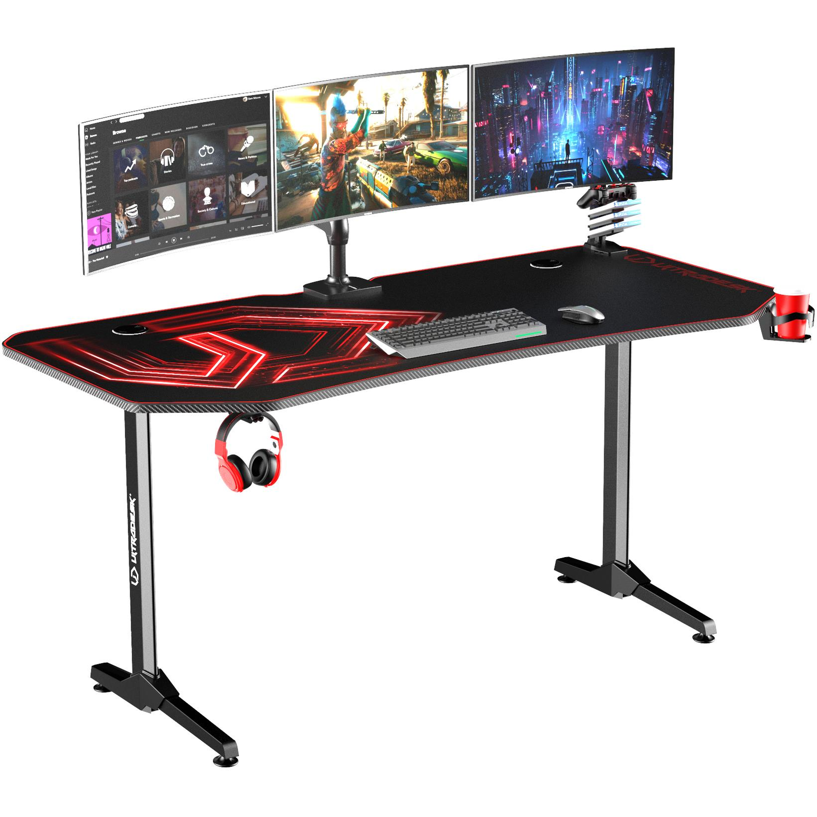 ULTRADESK Frag XXL piros (UDESK-FX-RD)
