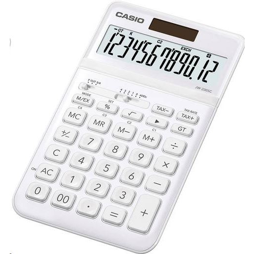 Casio JW-200SC-WE asztali számológép fehér (JW-200SC-WE)