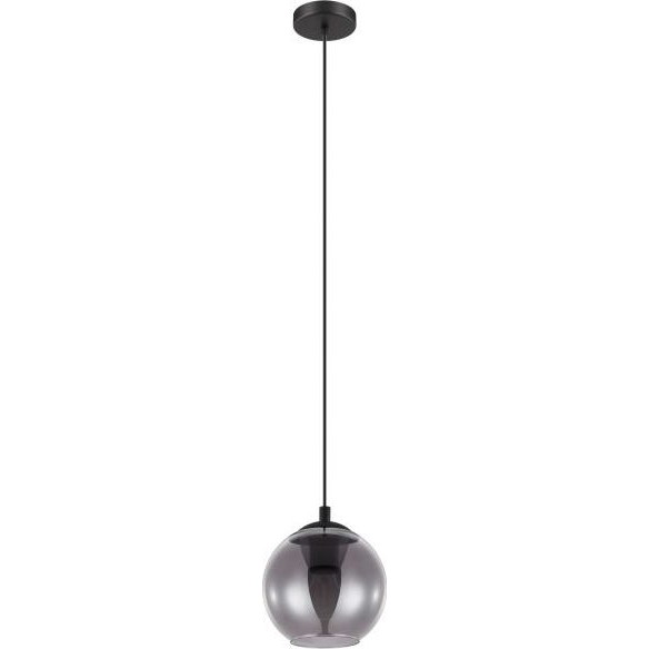 LED lámpa , függeszték , mennyezeti , 20 cm , E27 foglalattal , 40W , fekete , EGLO , ARISCANI, 98651 (98651)