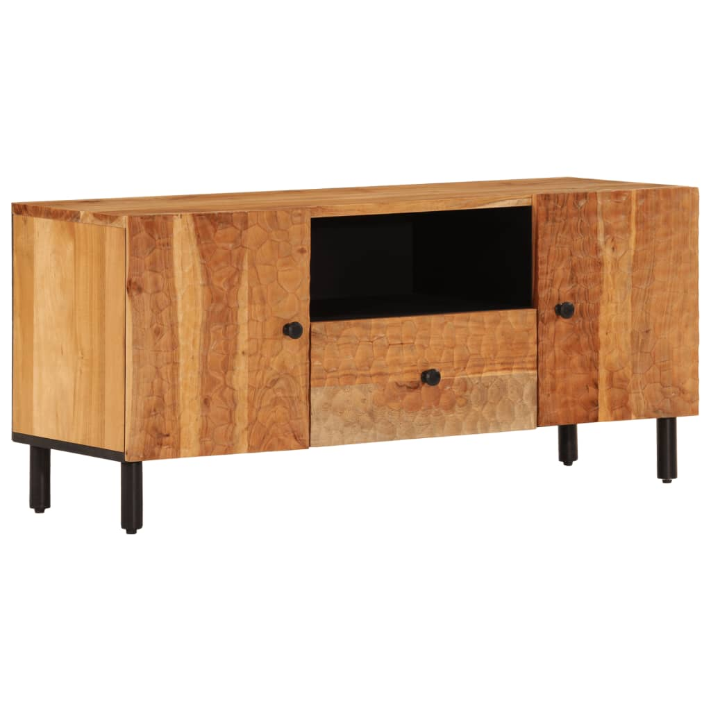 tömör akácfa TV-szekrény 105 x 33 x 46 cm (356869)