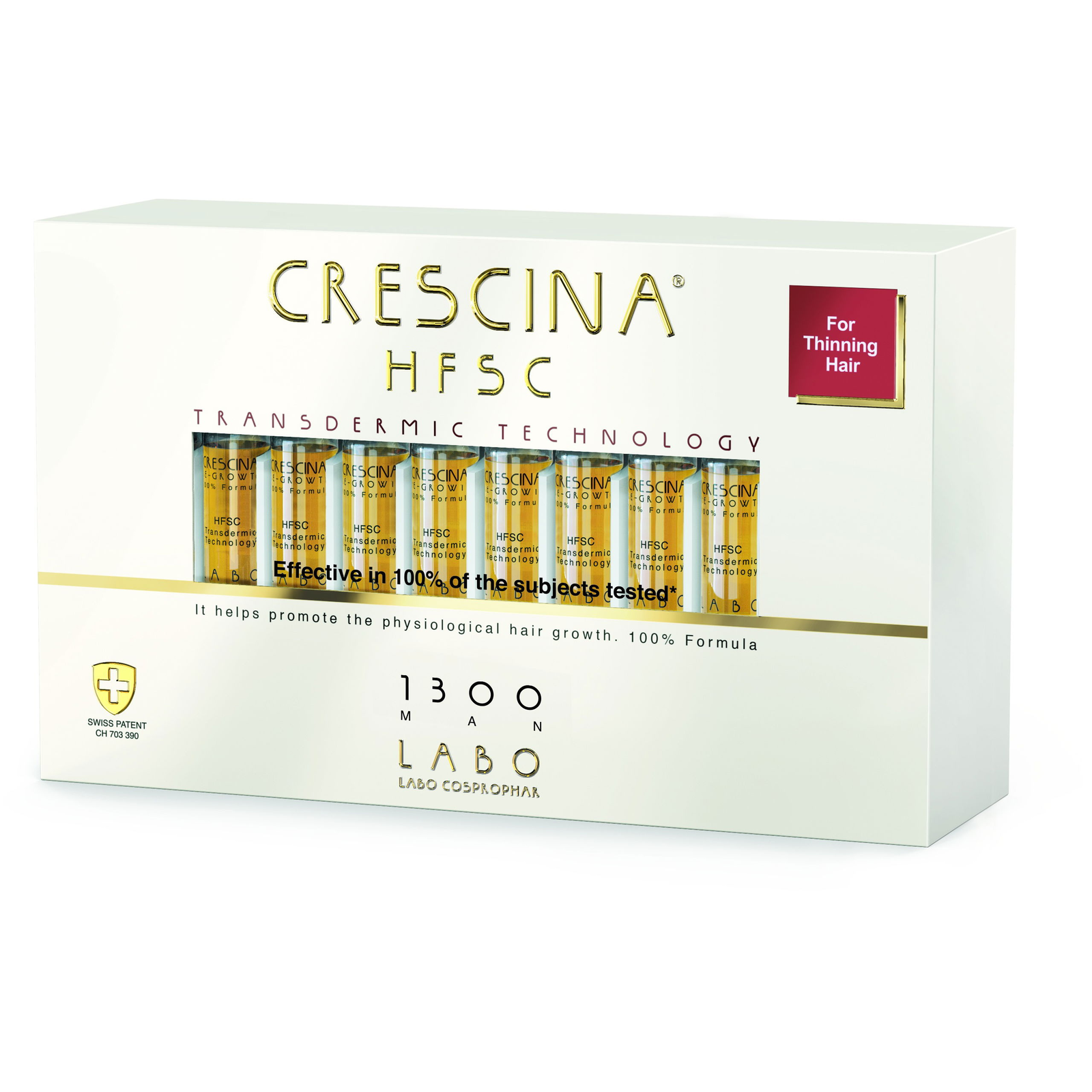 CRESCINA Transdermic hajnövesztő kezelés férfiaknak (1300) 20× 3,5 ml (8051417812610)