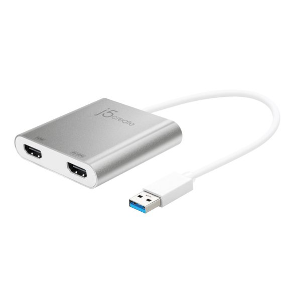j5create JUA365 Adaptador gráfico USB 3840 x 2160 Pixeles Plata