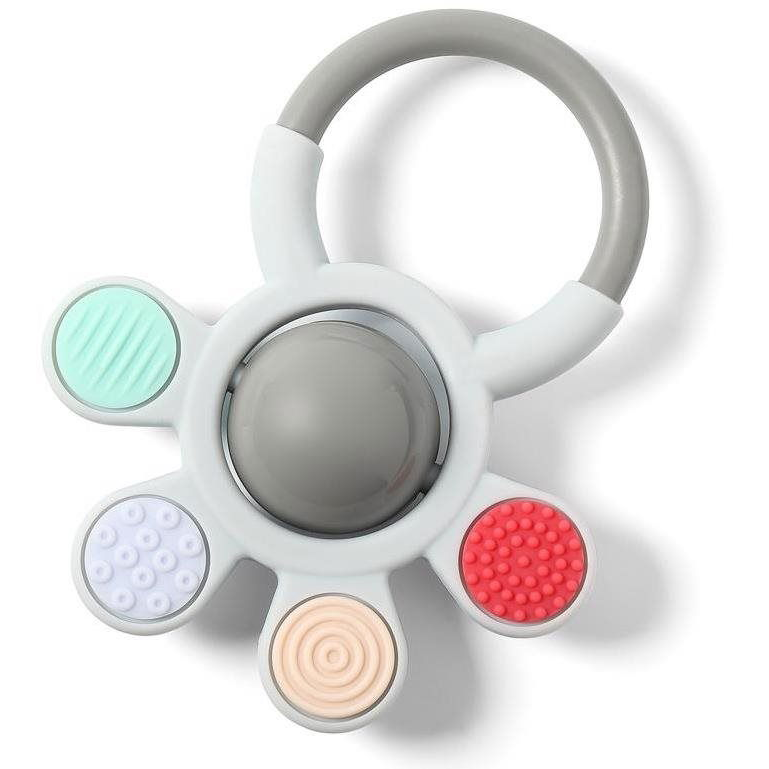 BabyOno Ortho csörgős rágóka, szilikon, 0 m+ (5901435410936)