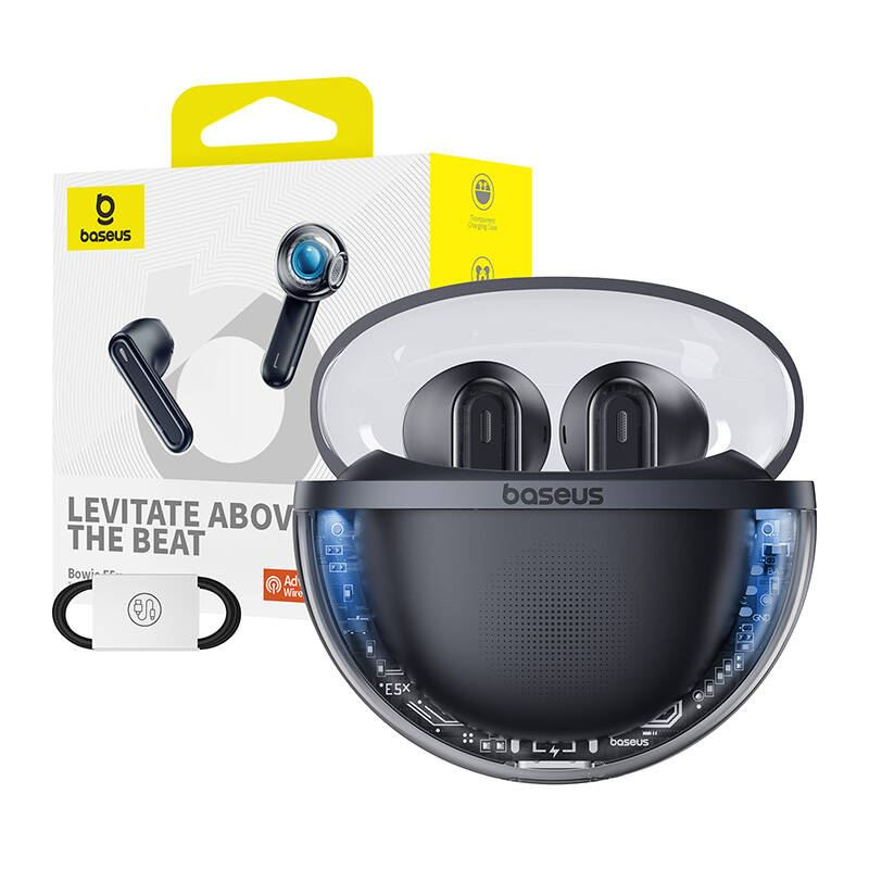 Baseus Bowie E5x TWS Bluetooth fülhallgató fekete (A00060101123-00) (A00060101123-00)