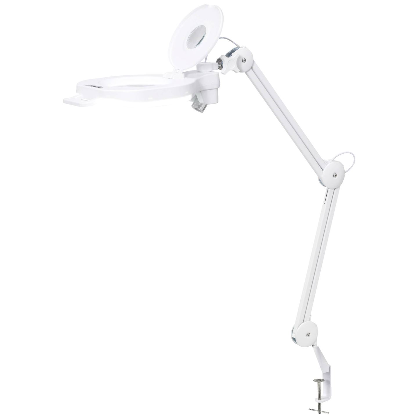 TOOLCRAFT LED-es asztali nagyítós lámpa fehér (TO-8194404) (TO-8194404)