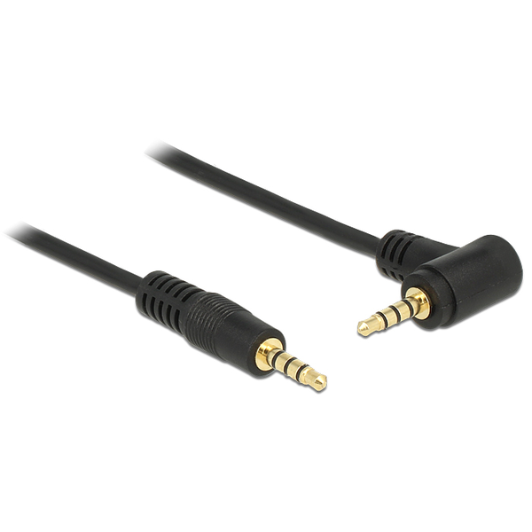 DeLock 3.5mm Jack M - 3.5mm Jack M Adapterkábel 2m Fekete