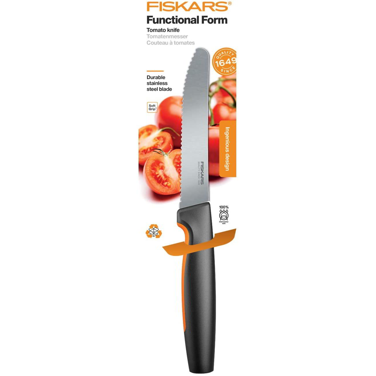 Fiskars Paradicsomszeletelő kés - 23cm (1057543)