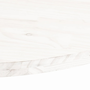 fehér tömör fenyőfa ovális asztallap 60 x 30 x 2,5 cm