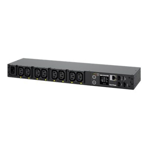 CyberPower PDU41004 strømforsyningsenhed (PDU) 8 AC stikkontakt(er) 1U Sort