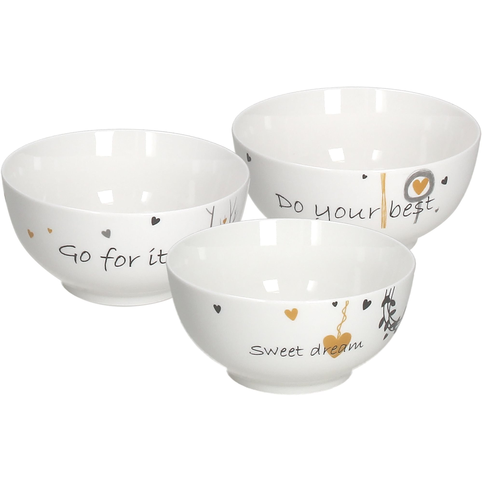 Tognana IRIS GOLDY Tálkészlet, 6 db, 14 cm (IR668145563)