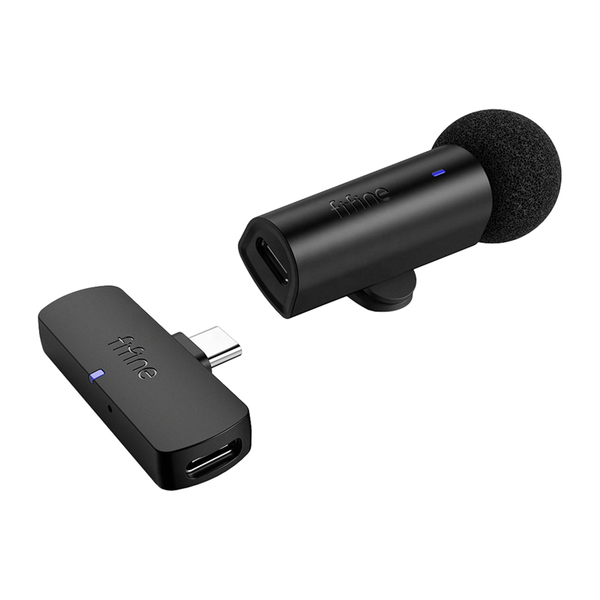 FIFINE M6 USB-C vezeték nélküli nyakkendő mikrofon fekete M6F