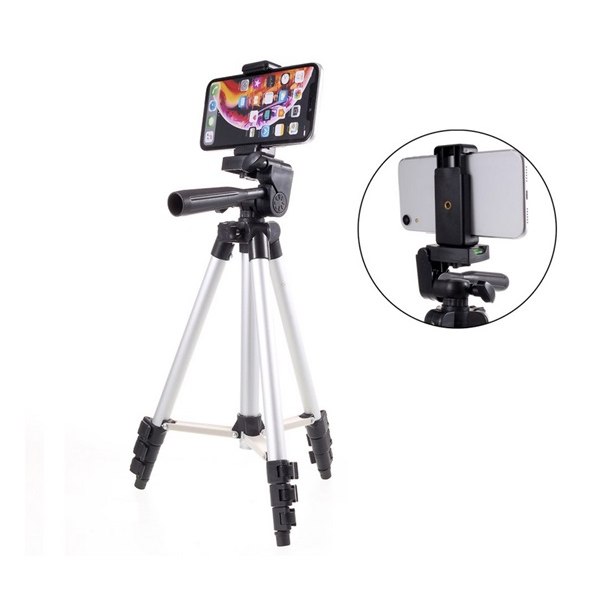 gigapack Tripod állvány (univerzális, alumínium, állítható, 35-102cm magasságban, 57-83mm) FEKETE (GP-130675)