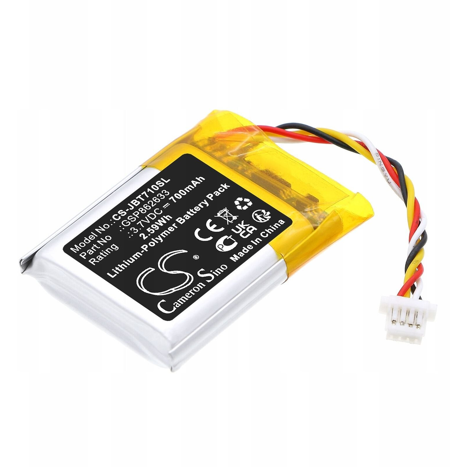 Lítium-polymérová batéria Cameron Sino 700 mAh 1 ks