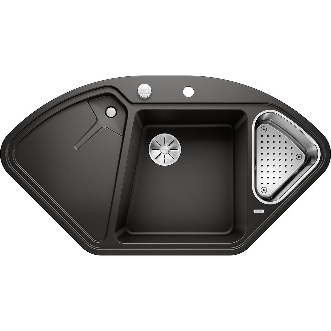 Blanco DELTA II PD Fekete színű tart.Gránit mosogatótál (525867) (525867)