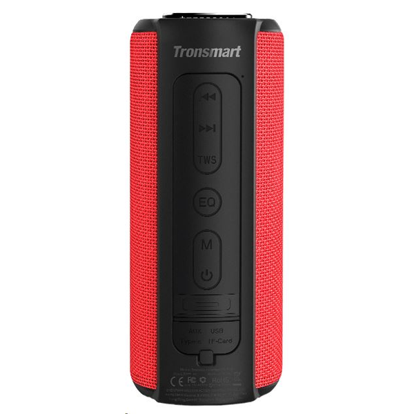 Преносима тонколона Tronsmart Element T6 Plus , Bluetooth 5.0, IPX 6 водоустойчивост, Функция на външна батерия, 40 W, Червена