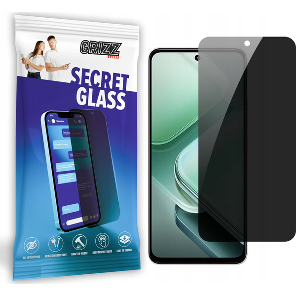 GrizzGlass Szkło prywatyzujące GrizzGlass SecretGlass do Vivo iQOO Z9X