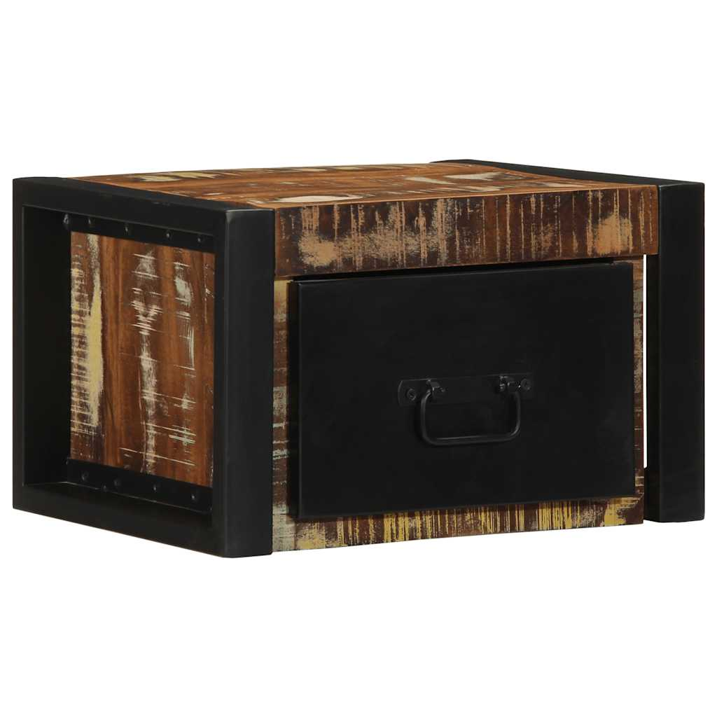 2 db tömör újrahasznosított fa éjjeliszekrények 40x35x25 cm (4015948)