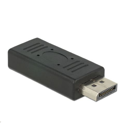 Delock адаптер, DisplayPort 1.2 мъжки - DisplayPort женски, черен