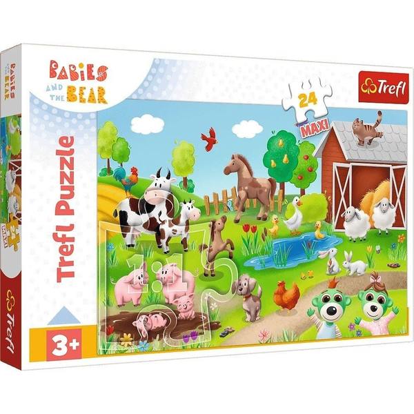 Trefl 14372 puzzle 24 pz Cartoni