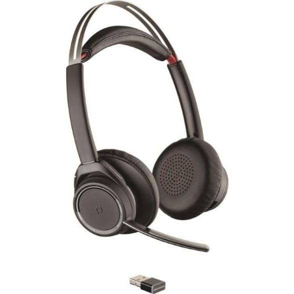 POLY Voyager Focus UC Слушалки Безжичен Лента за глава Офис/Център за обаждания Bluetooth Черен