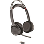 POLY Voyager Focus UC Слушалки Безжичен Лента за глава Офис/Център за обаждания Bluetooth Черен