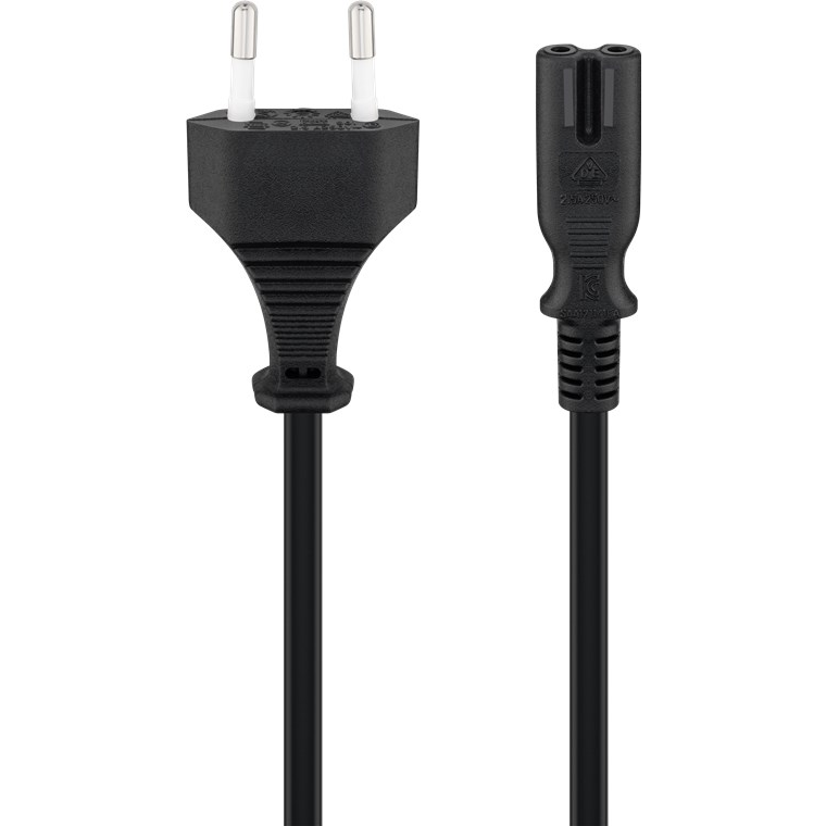 Napájací kábel osmička C7 2-pin Goobay čierna 5m