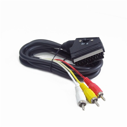 Gembird Cablexpert SCART male / 3x RCA Bidirectional 1.8m (CCV-519-001) (CCV-519-001)