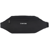 CANYON FB-1, Fanny pack, Product spec/size(mm): 270MM x130MM x 55MM, Black, EXTERIOR materials:100% Polyester, Inner materials:100% Polyester, max weight (KGS): 4kgs (CNS-FB1B1)