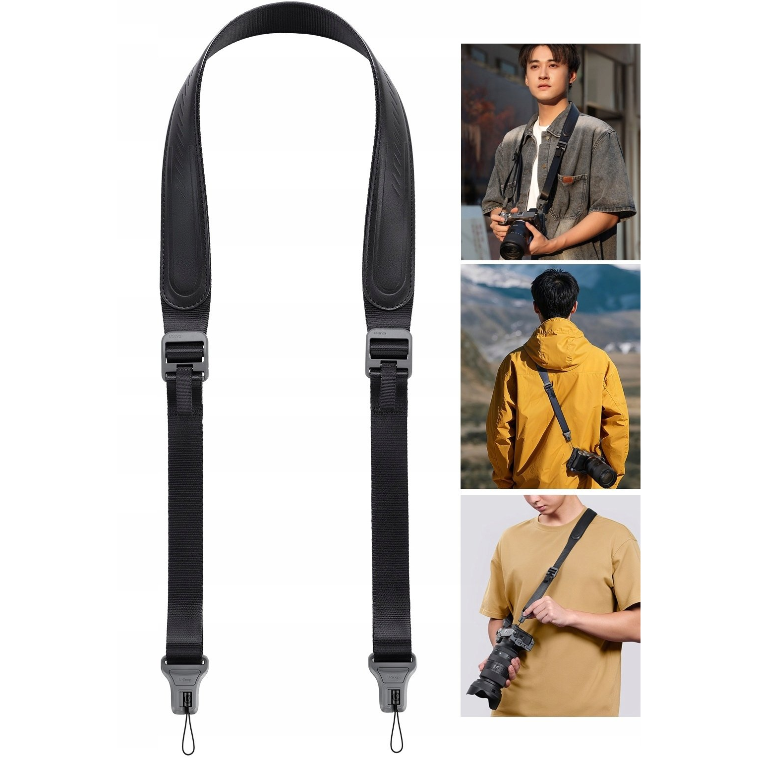 ULANZI CSS1 U-Snap nyakpánt fekete (UL-B194)