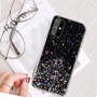 Fusion Glue Glitter Apple iPhone 13 Pro Max Szilikon Tok - Fekete