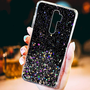 Fusion Glue Glitter Apple iPhone 13 Pro Max Szilikon Tok - Fekete