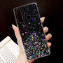 Fusion Glue Glitter Apple iPhone 13 Pro Max Szilikon Tok - Fekete