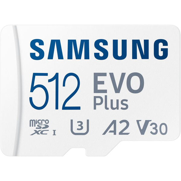 Paměťová karta SAMSUNG EVO+ 512GB micro SD 160MB/s Ideální pro Dronův