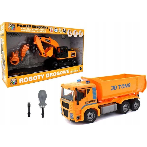  Pro Kids Pojazd do skręcania Pojazd budowlany mix