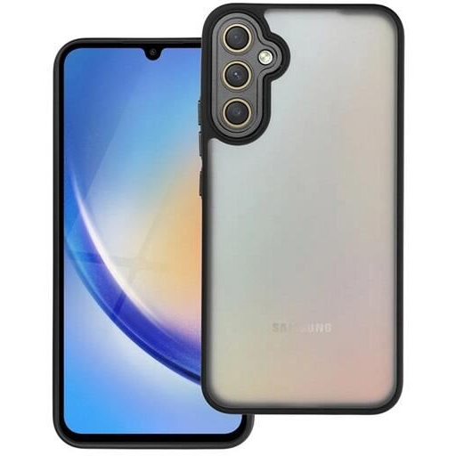 Gigapack Samsung Galaxy A34 5G (SM-A346) szilikon tok akril hátlappal fekete (GP-153358) (GP-153358)