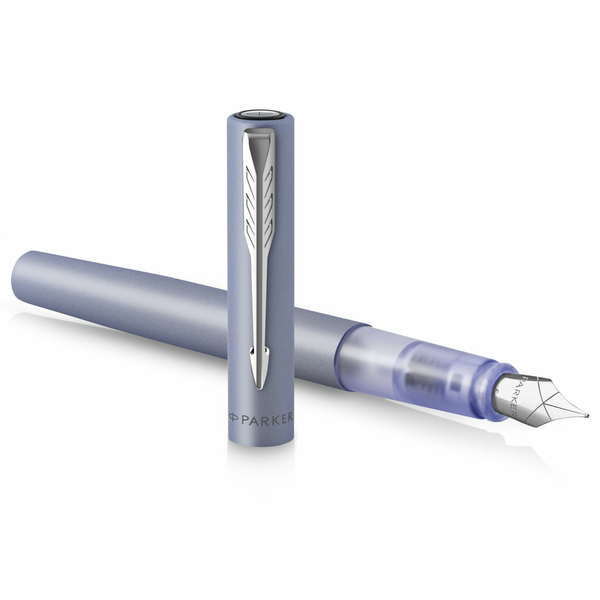 Parker PARKER Füller Vector XL Matte Silver-blue M Blau