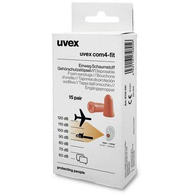 Uvex 2112131 com4-fit Hallásvédő füldugó 33 dB eldobható 15 pár (2112131)