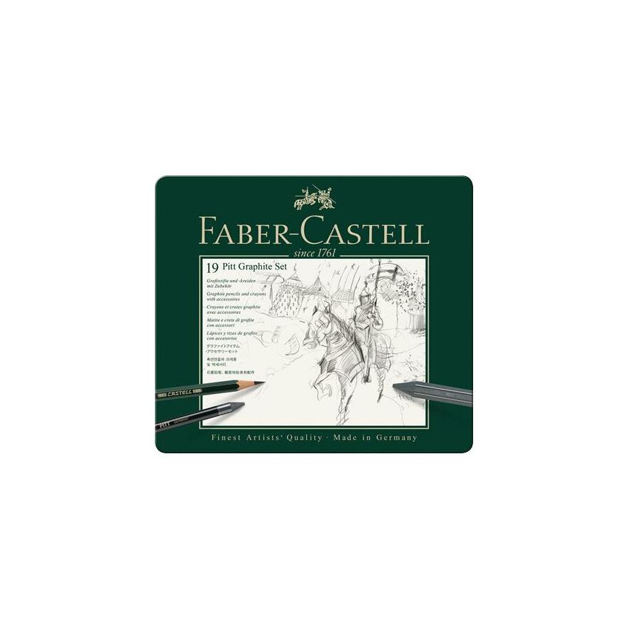 FABER-CASTELL Set Pitt Graphite medium Metalletui (112973)